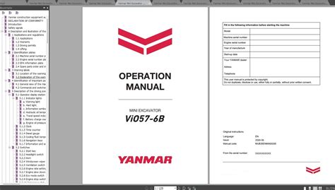 yanmar mini excavator operators manual|yanmar tractor parts hoye.